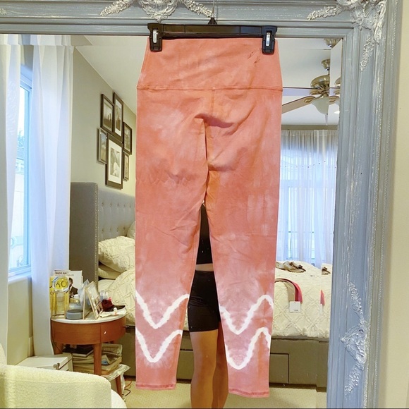 NEW NWT Electric & Rose Sunset Legging High Waist Activewear Yoga Pants Pink L - Picture 7 of 10